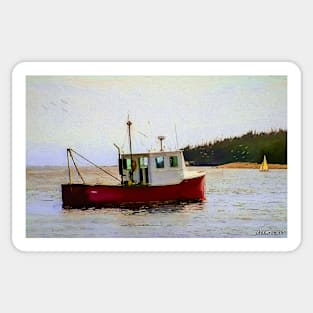 Sambro FIshing Boat Sticker